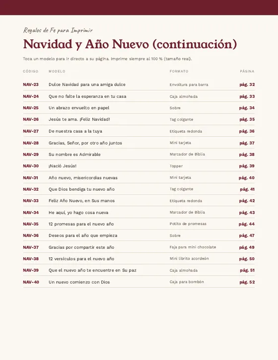 Hoja de la colección Navidad y Año Nuevo